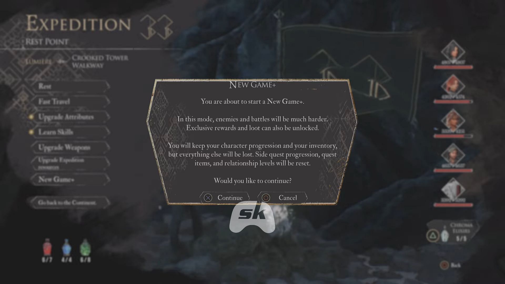 New Game+ in Clair Obscur Expedition 33 (Image via Sportskeeda Gaming || Kepler Interactive)
